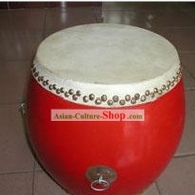 Chinese Traditional 26.6cm Diameter Red Drum