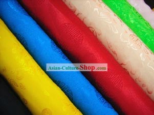 Chinese Classical Fu Rui Xiang Silk Fabric-Longevity