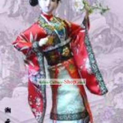 Handmade Peking Silk Figurine Doll - Shi Xiangyun in Dream of the Red Chamber