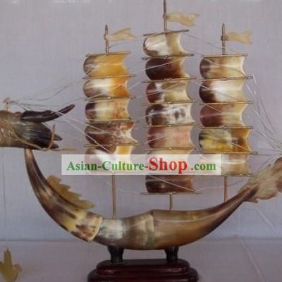 Chinese Hand Made Oxhorn Boat
