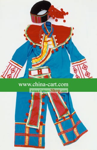 Chinese Yao Minority Costumes Set for Men
