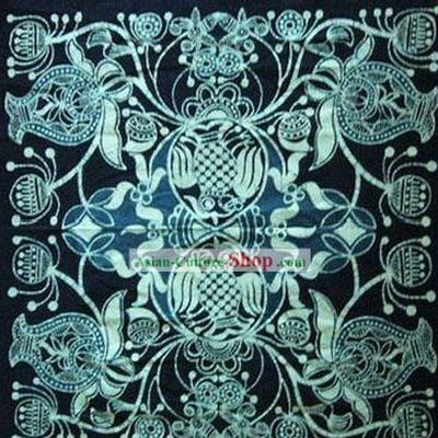 Chinese Classical Batik Tablecloth-Double Fishes Playing Water