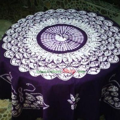 Chinese Classical Batik Tablecloth-Butterfly Love Flower 2