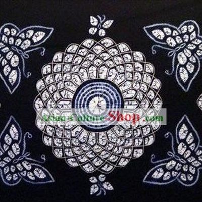 Chinese Classical Large Batik Tablecloth-Butterfly love Flower 1