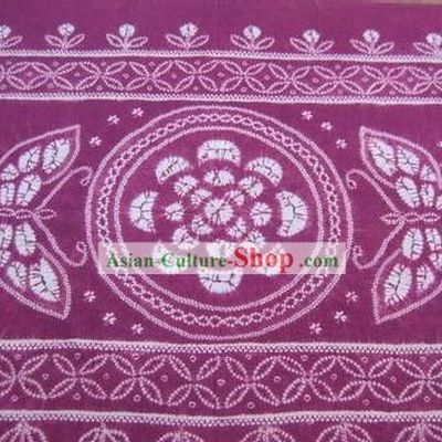 Chinese Classical Large Batik Tablecloth-Butterfly love Flower 4
