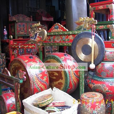 Gorgeous Lion and Dragon Dance Drums of Varies Sizes