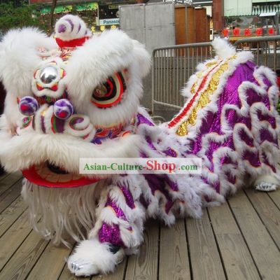 Top Festival Celebration Competition and Parade Chinese Wool Lion Dance Costume Complete Set