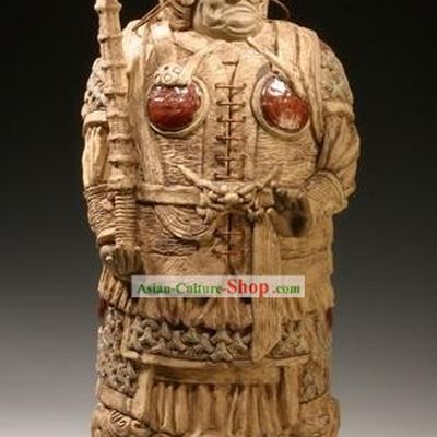Chinese Classic Shiwan Ceramics Statue Arts Collection - Door God