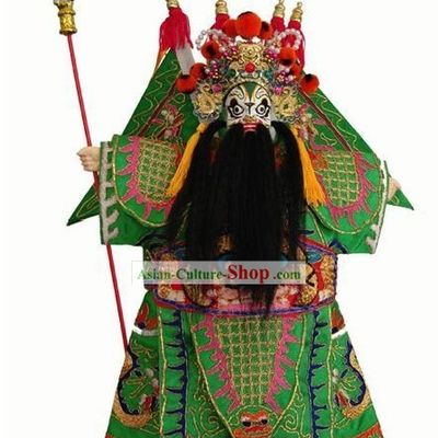 Chinese Classic Original Hand Puppet Handicraft - Green General
