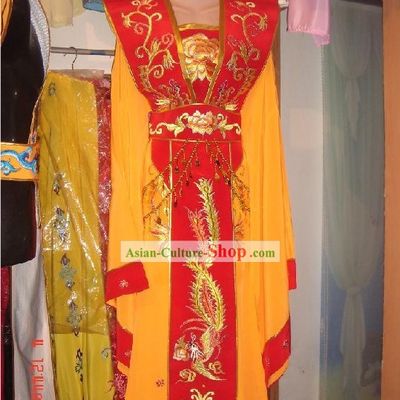 Chinese Ancient Embroidered Phoenix Empress Costumes Complete Set