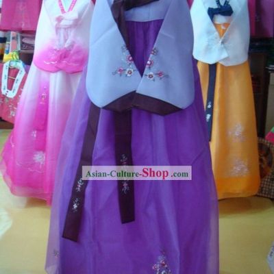 Traditional Korean Hanbok Complete Set for Women (purple)