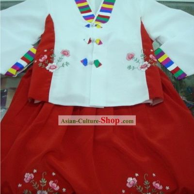 Traditional Korean Restaurant Hanbok Complete Set for Women