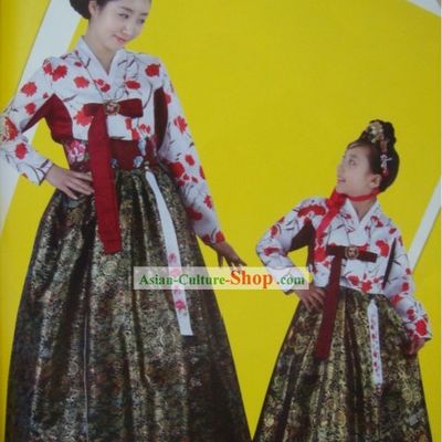 Korean Traditional Handmade Hanbok for Mother and Daughter (2 sets)