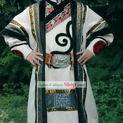 Supreme Chinese Minority Classical Clothing and Hat Complete Set