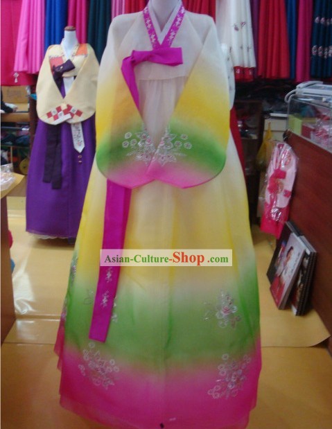 Chinese Traditional Handmade Korean Minority Dance Costumes for Women