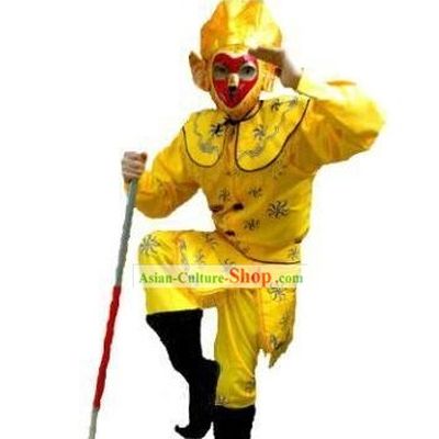 Chinese Traditional Monkey King Costumes Complete Set