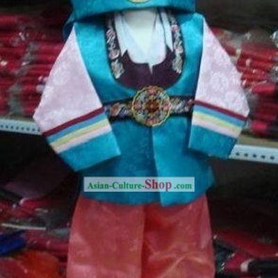 Korean Traditional Handmade Hanbok for Boys (blue)