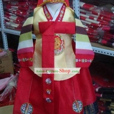 Korean Traditional Handmade Hanbok for Children Girls