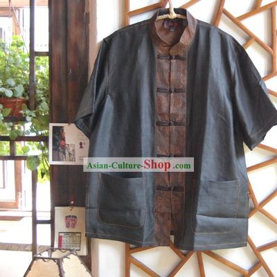 Chinese Mandarin Style Short Handed Shirt