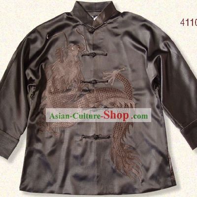 Classic Hand Made Embroidery Dragon Dress for Man