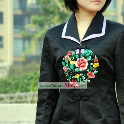 Chinese Mandarin Silk Cheongsam (Qipao) Overcoat
