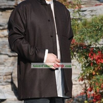 Chinese Classical Mandarin Wollens Blouse for Men