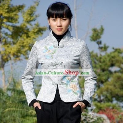 Chinese Traditional Handmade Flowery Cotton Clothing