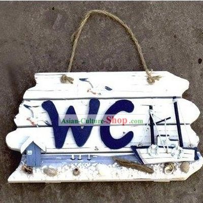 WC Wooden Seaside Scene Board - Christmas and New Year Gift