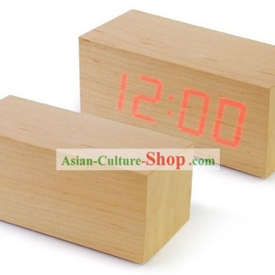 Mysterious Wood LED Clock - Christmas and New Year Gift