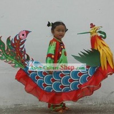 Chinese Traditional Handmade Phoenix Costumes for Children