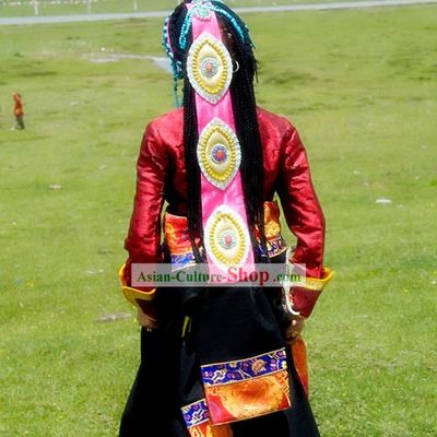 China Tibetan Female Clothing Complete Set