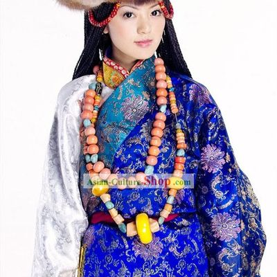 Chinese Classic Tibet Princess Costume For Women