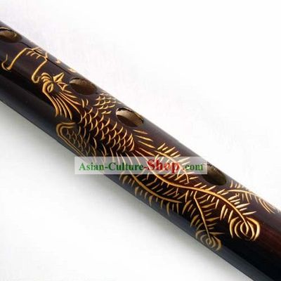 Chinese Traditional Dragon and Phoenix Bamboo Flute