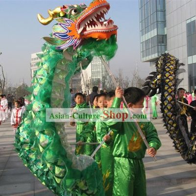 Chinese Classic Net Dragon Dance Equipments Complete Set for Five People