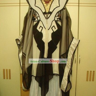 COSPLAY China Ancient Martial Arts Master Costumes Complete Set