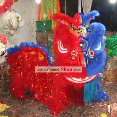Peking Opera Mask Style Lion Dance Costumes Complete Set