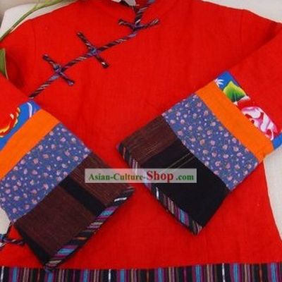 Supreme Chinese Lucky Red Happy New Year Winter Cotton Blouse