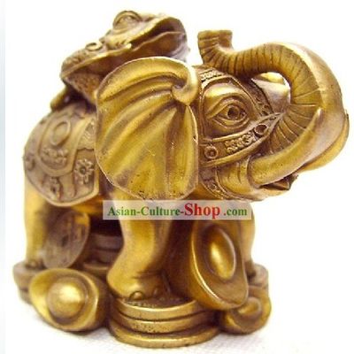 Kai Guang Chinese Toad on Elephant (keeping wealthy)