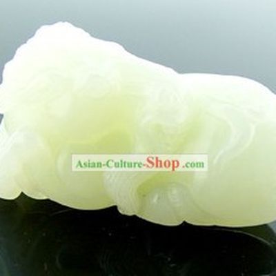 Kai Guang Feng Shui Nephrite Chinese Cabbage Statue (protecting fortunate luck)