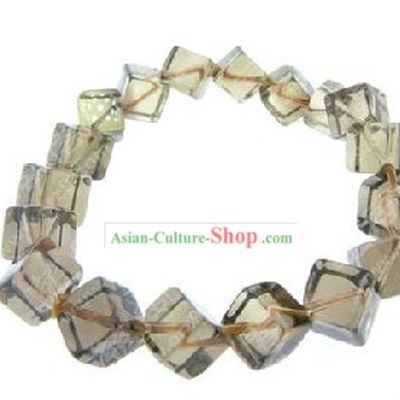 Kai Guang Feng Shui Chinese Tea-coloured Crystal Bracelet (healthy and happy)