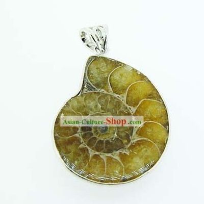 Kai Guang Feng Shui Chinese Colorful Stripes Trumpet Shell Pendant (harmony)
