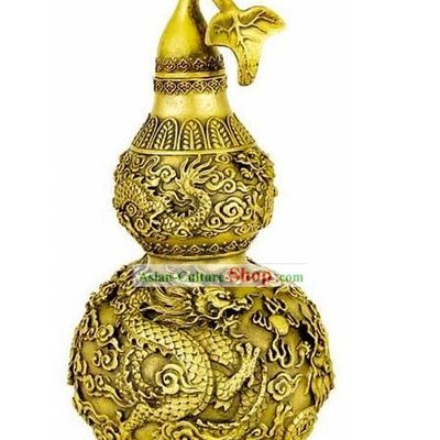 Kai Guang Feng Shui Chinese Golding Dragon Bottle Gourd (good for old and young)