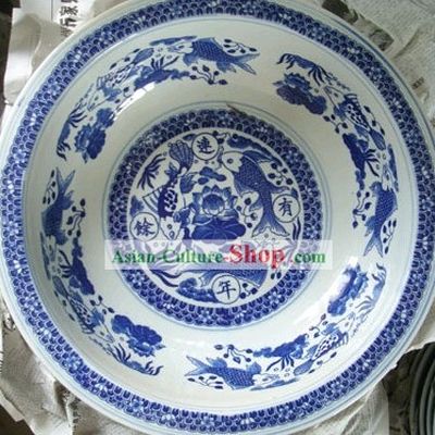 Chinese Classic Jing De Zhen Ceramic Fish Tank