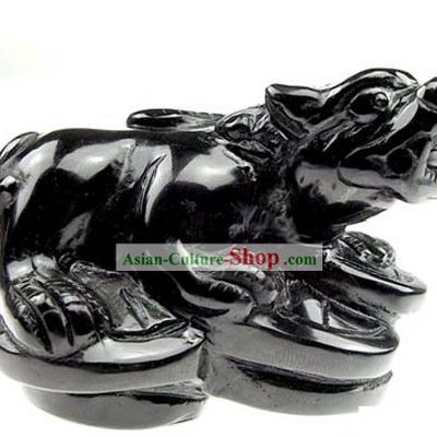 Chinese Classic Feng Shui Obsidian Pi Xiu (avoid evil and bring wealth)