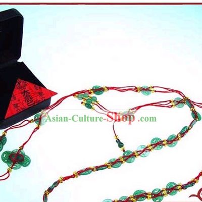 Chinese Classic Kai Guang Jade Long Belt (bless your safety)