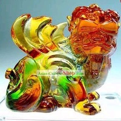Chinese Classic Kai Guang Colored Glaze Pi Xiu (avoid bad and bring luck)