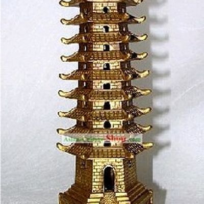 Chinese Classic Kai Guang Brass Tower (achieve good score in exam)