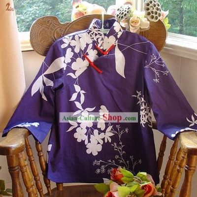 Chinese Classic Mandarin Collar Cotton Blouse