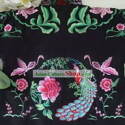Supreme Chinese Traditional Hands Embroidered Phoenix Warm Cotton Jacket