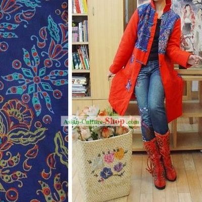 Supreme Chinese Traditional Minority Warm Long Outercoat for Women